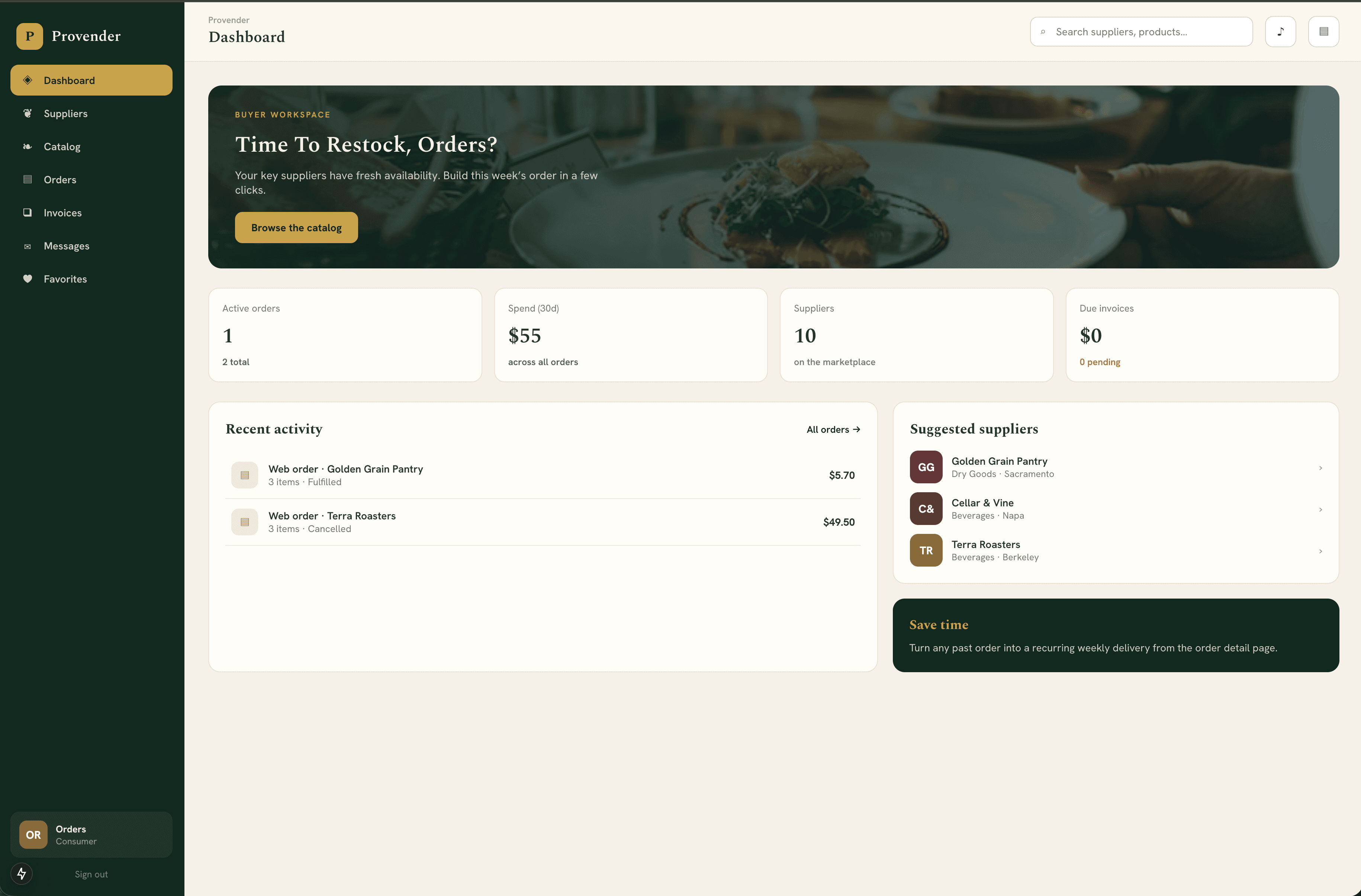 Provender — screenshot 1
